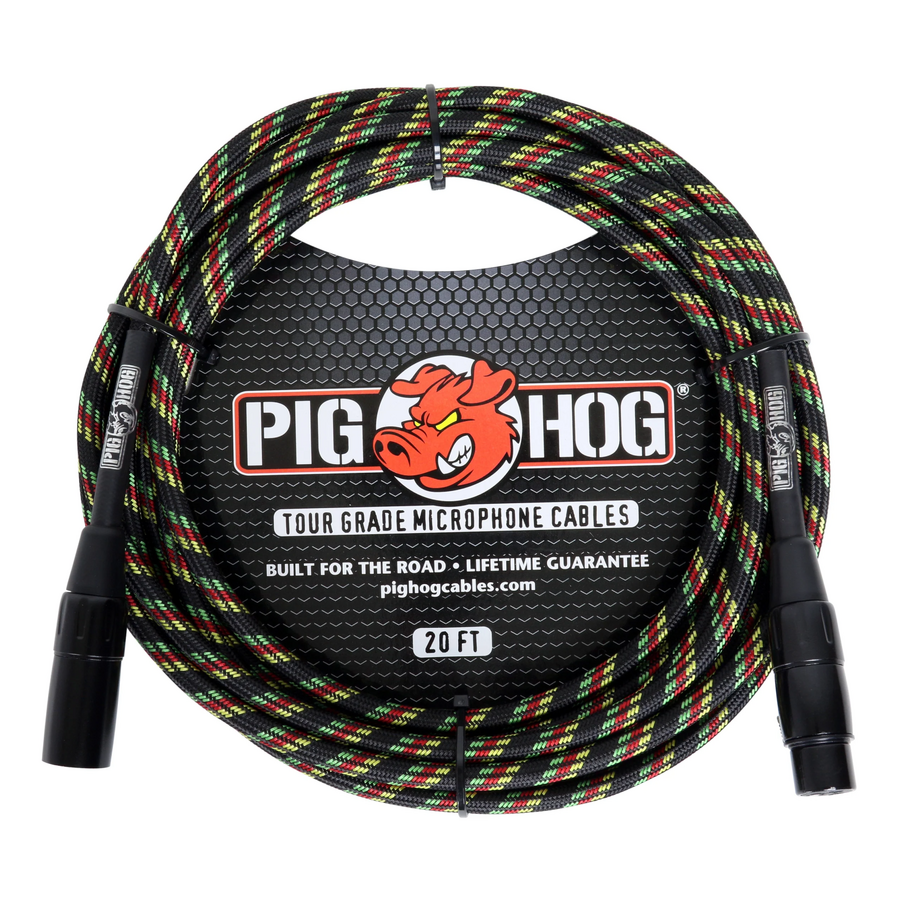 Pig Hog PTRS30BK Vintage Series TRS Cable 30-Feet - Tour Grade Balanced Instrument Cable