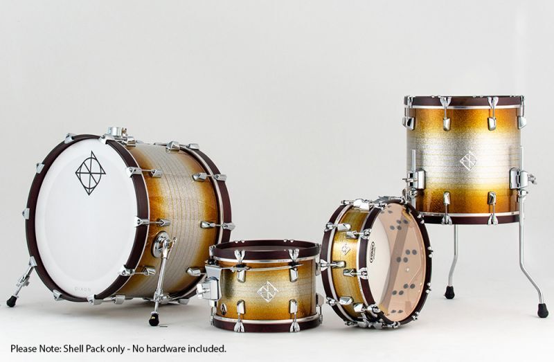 Dixon Artisan Series 4-Pce Drum Kit Stardust Gold Lacquer