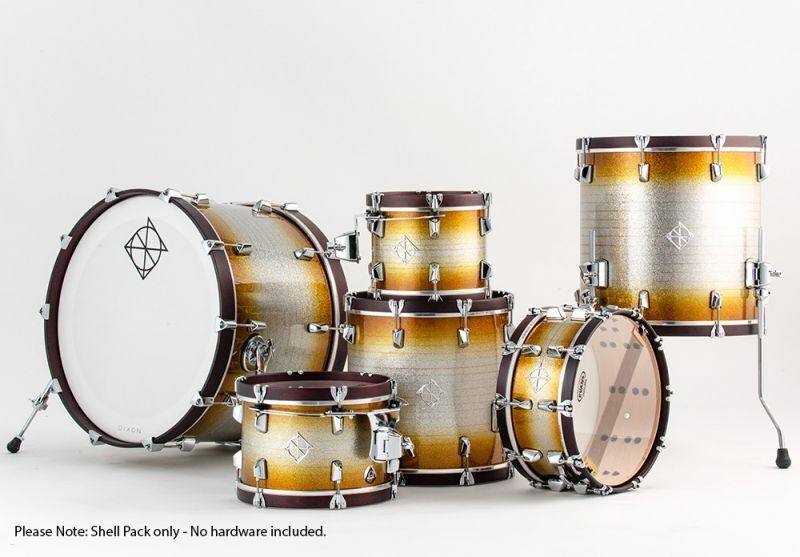 Dixon Artisan Series 6-Pce Drum Kit Stardust Gold Lacquer