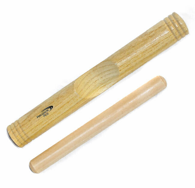 Percussion Plus Wooden Clave Block with Wooden Beater | Mooloolaba Music