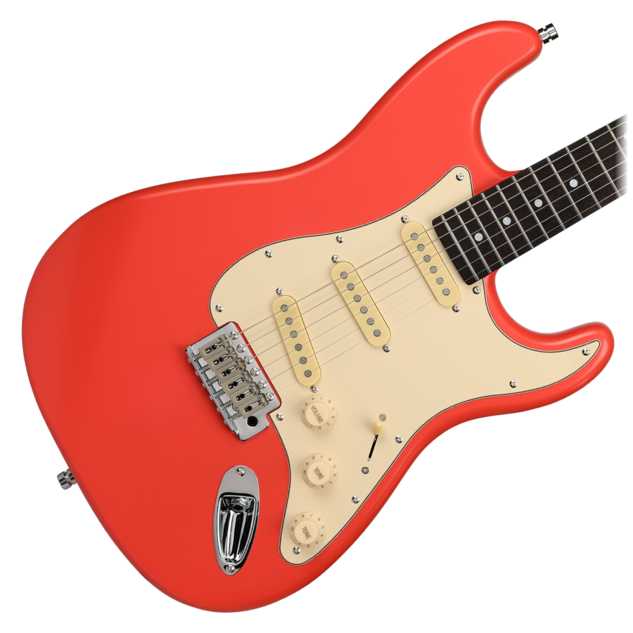 Patina PS-3 Electric Guitar - Fiesta Red
