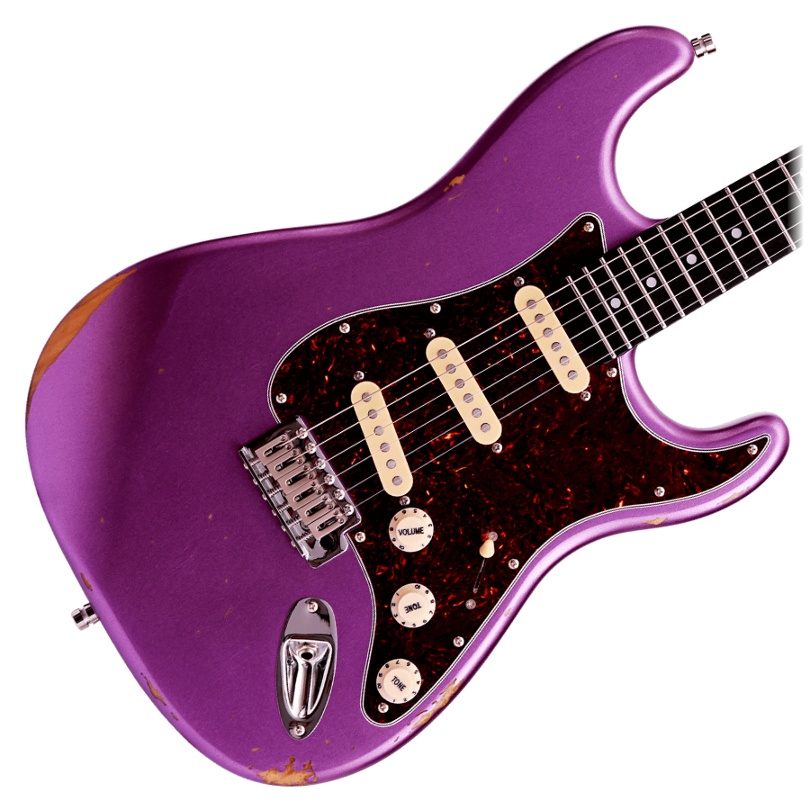 Patina PS-6 Relic Electric Guitar - Purple