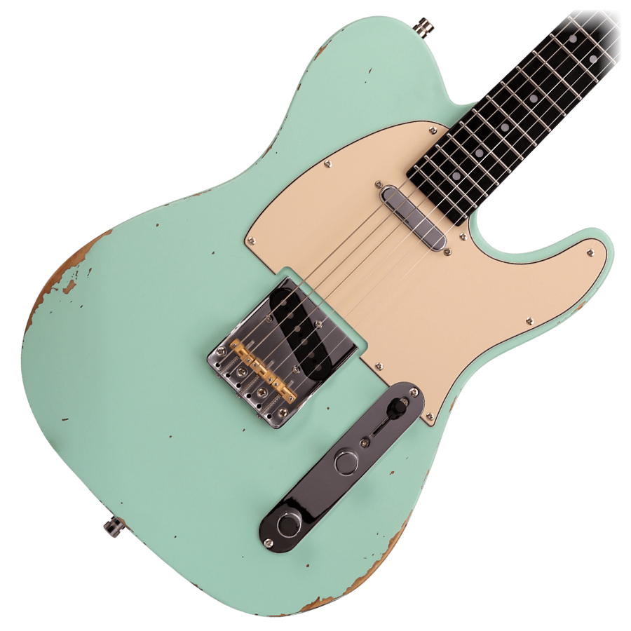 Patina PT-6 Relic Electric Guitar - Sea Foam Green
