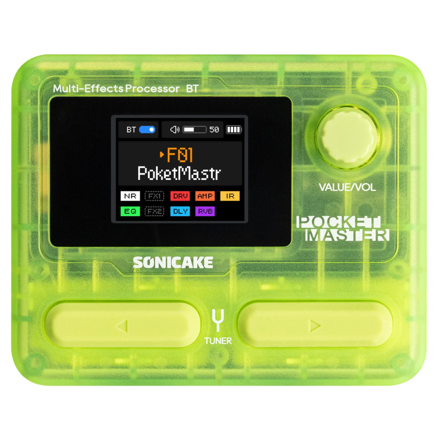 Sonicake QME-10GN Pocket Master Mini Amp Sim With Effects - Green