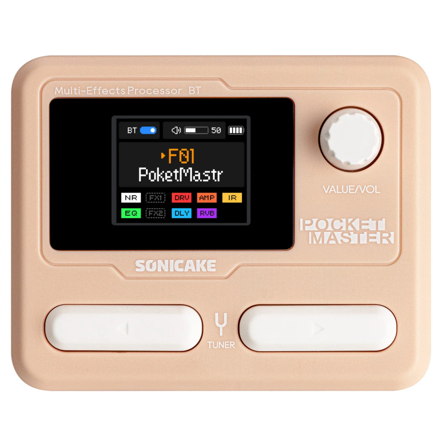 Sonicake QME-10PK Pocket Master Mini Amp Sim With Effects - Pink