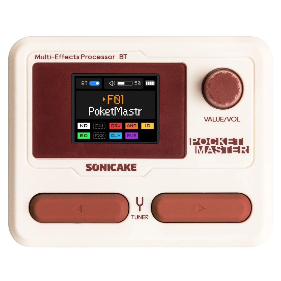 Sonicake QME-10WH Pocket Master Mini Amp Sim With Effects - White