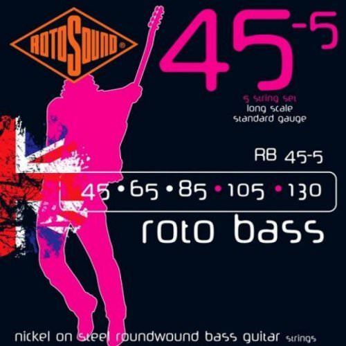 Rotosound RB455 Rotobass 5-String Standard Set 45 -105