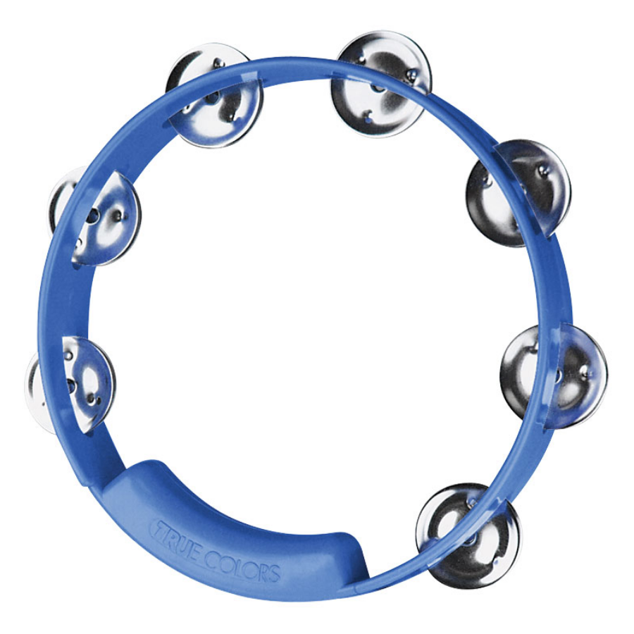Rhythm Tech TC4040-U TRUE COLORS 10" TAMBORINE - BLUE