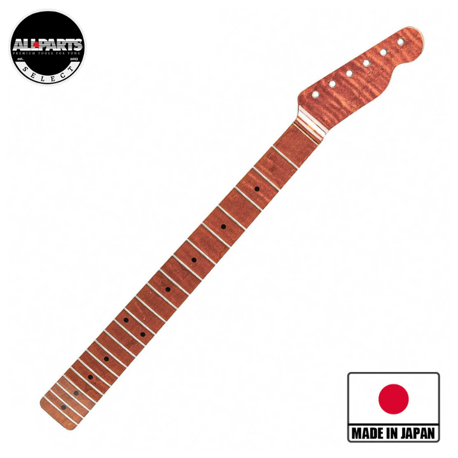 Allparts Select VIN-MOD Tele Neck AAA+ Roasted Flame Maple