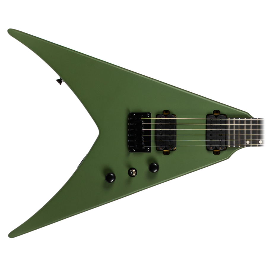 Spira V-400-MGR Electric Guitar - Satin Green