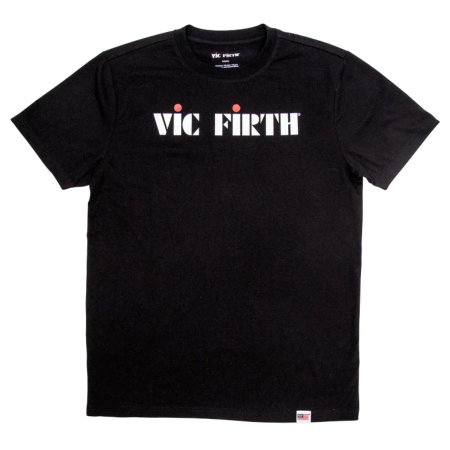 Vic Firth Black Logo Tee LG