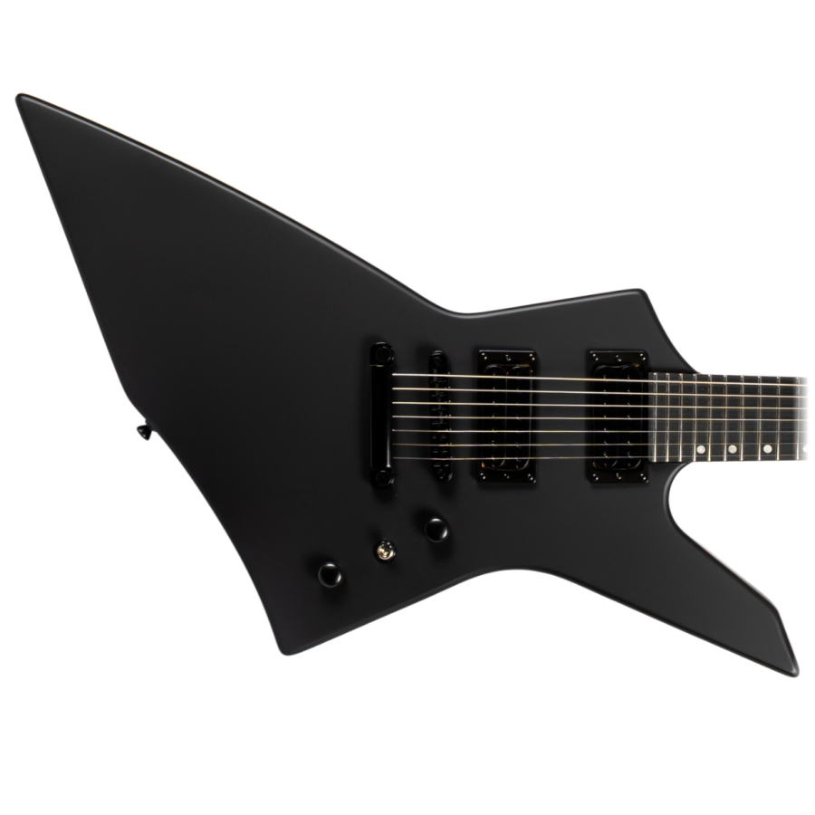 Spira X-407-MBK 7 String Electric Guitar - Satin Black