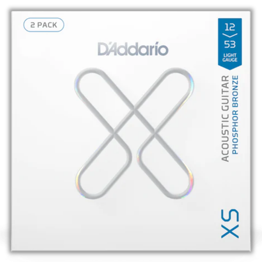 Daddario XS 12-53 Light Coated Acoustic Guitar Strings 2-Pack