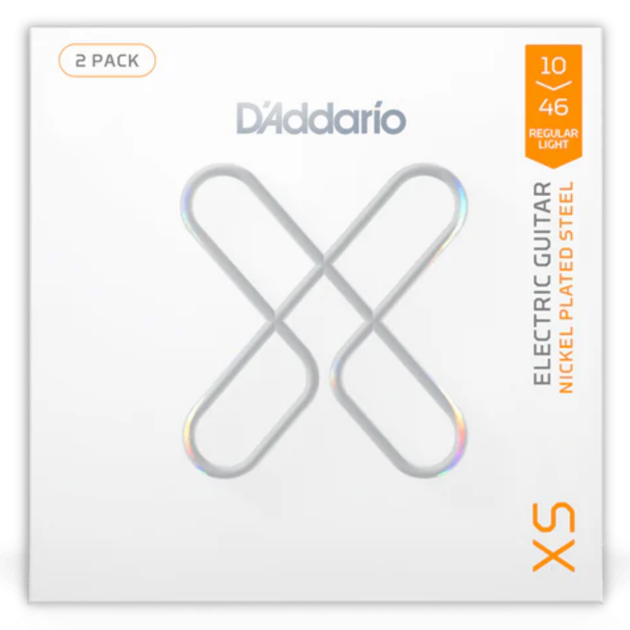 Daddario 10-46 Regular Light Coated Electric Guitar Strings 2-Pack