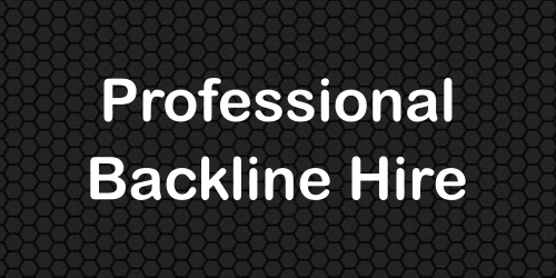 Professional Backline Hire Button
