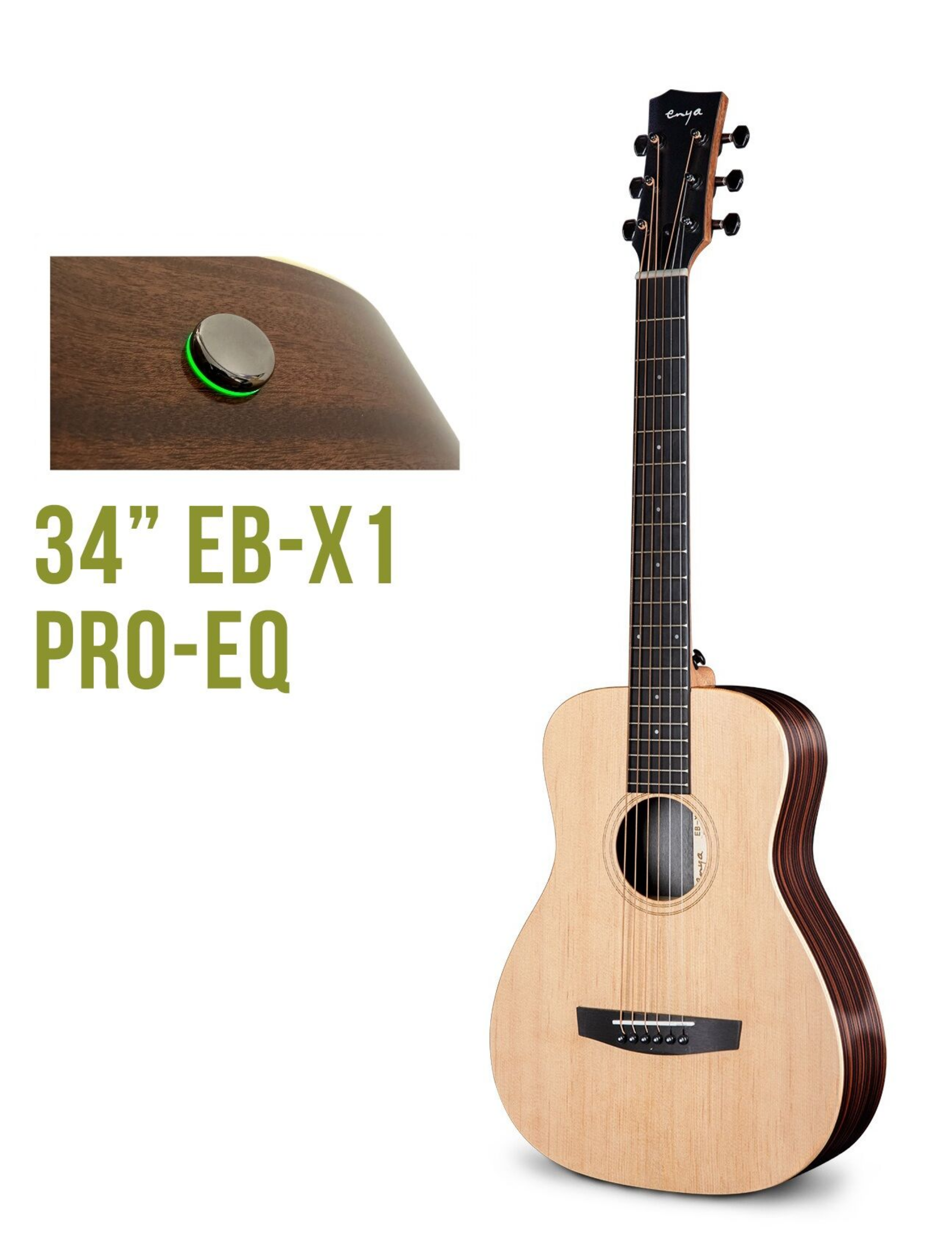Enya EB X1 Pro Eq Acoustic Guitar Front