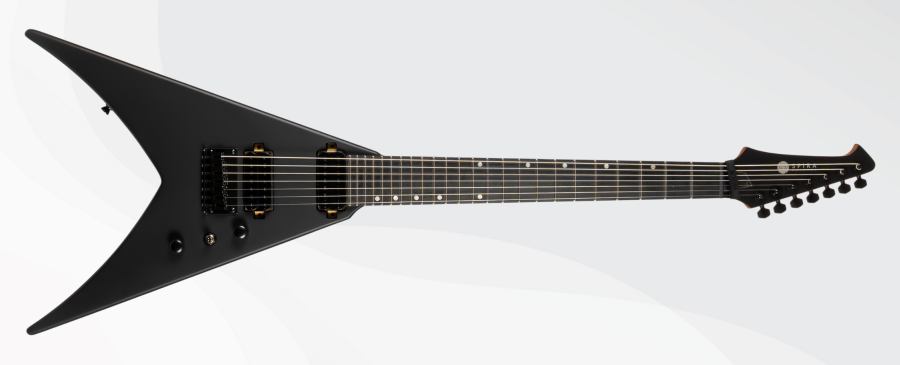 Spira V-407 7-string guitar Satin Black-Mooloolaba Music