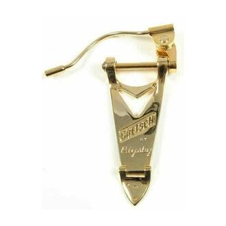 Tailpiece, Bigsby B3G, Gold with handle