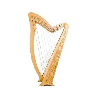 Meghan Harp - 36 Strings Carved - with Bag