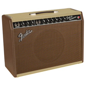 Fender FSR Deluxe Reverb 1x12, 22 Watt Combo - Two Tone Vanilla-Cocoa