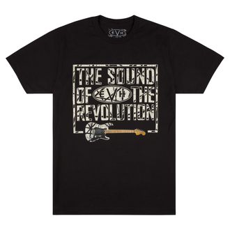 EVH Revolution Distressed T-Shirt - Black - Medium