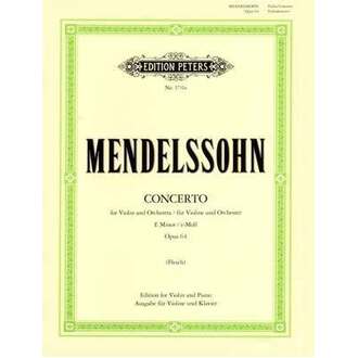 Mendelssohn - Concerto E Min Op 64 Violin/piano