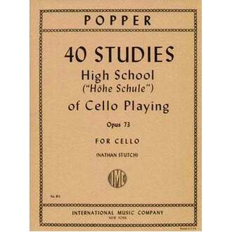 Popper - High School Of Cello Playing Op 73 40 Etudes