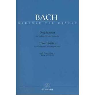 Bach - 3 Sonatas Bwv 1027-1029 Cello/Piano