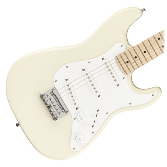 Squier FSR Mini Stratocaster, Maple Fingerboard - Olympic White