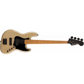 Squier Contemporary Active Jazz Bass® Hh, Roasted Maple Fingerboard, Black Pickguard, Shoreline Gold
