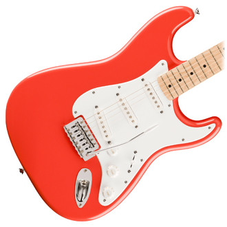 Squier Limited Edition FSR Squier Sonic Stratocaster, Maple Fingerboard - Fiesta Red