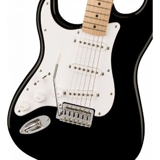 Squier Sonic Stratocaster Left-handed, Maple Fingerboard, White Pickguard, Black