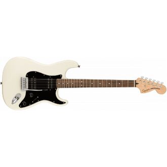 Squier Affinity Series™ Stratocaster® Hh, Laurel Fingerboard, Black Pickguard, Olympic White