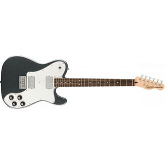 Squier Affinity Series™ Telecaster® Deluxe, Laurel Fingerboard, White Pickguard, Charcoal Frost Metallic