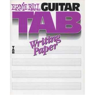 Guitar Tab Writing Paper Book