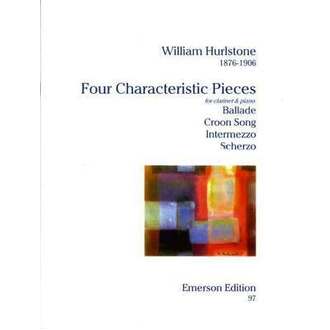 Hursltone - Four Characteristic Pieces Clarinet/piano