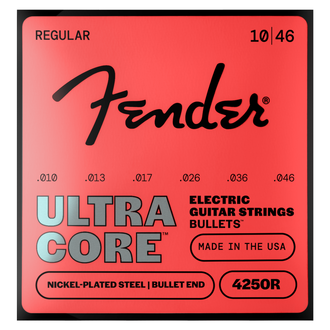 Fender Ultracore Bullets 4250R Guitar Strings - Nickel-Plated Steel - Bullet End - .010-.046