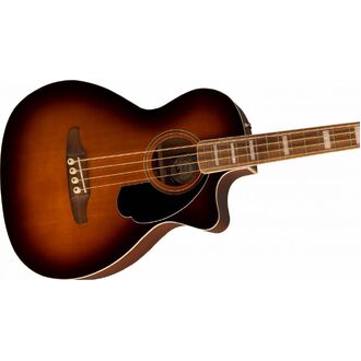 Fender Kingman Acoustic Bass, Walnut FB, Black Pickguard, Shaded Edge Burst