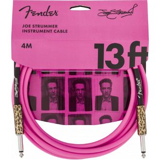 Fender Joe Strummer 13' Instrument Cable, Pink Leopard