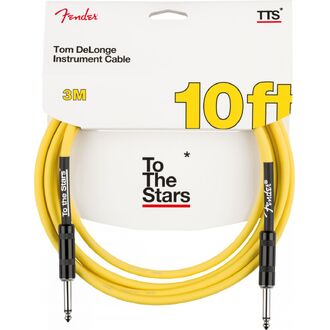 Fender Tom Delonge 10' To The Stars Instrument Cable, Graffiti Yellow