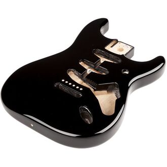 Fender Classic Series 60's Stratocaster Sss Alder Body Vintage Bridge Mount, Black