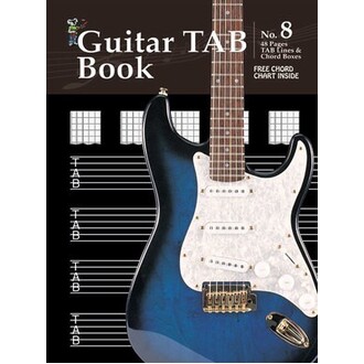 Guitar Tab Book Book 8 with Chord Boxes