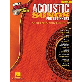 Acoustic Songs For Beginners Easy Guitar Play Along Vol 8