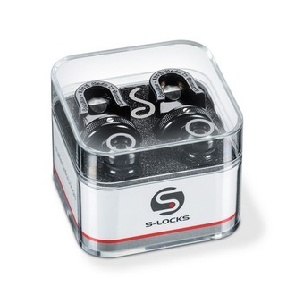Schaller S-Locks Strap Buttons Black Chrome