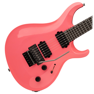 PRS Tekton "Floyd" Electric Guitar, black satin neck - Hot Pink