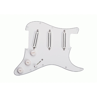 Seymour Duncan Pickgrd Assy Triple Rails White  