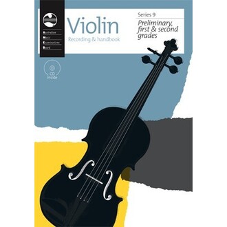 Violin Recording and Handbook Preliminary to Grade 2 Series 9 Bk/CD AMEB