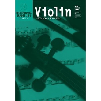 Violin Recording and Handbook Preliminary to Grades 1-2 Series 8 Bk/CD AMEB