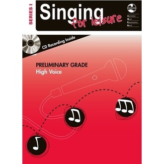 Singing For Leisure Preliminary High Voice Series 1 Bk/CD AMEB