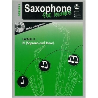 Saxophone For Leisure Grade 3 Bb Series 1 Bk/CD AMEB